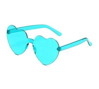 MZSKLW Gafas de Sol Gafas De Sol Corazón Melocotón Amor Color Gelatina Sin Montura Una Pieza Colores Deslumbrantes(7)
