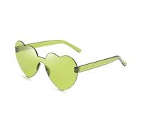 MZSKLW Gafas de Sol Gafas De Sol Corazón Melocotón Amor Color Gelatina Sin Montura Una Pieza Colores Deslumbrantes(27)