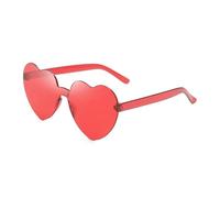 MZSKLW Gafas de Sol Gafas De Sol Corazón Melocotón Amor Color Gelatina Sin Montura Una Pieza Colores Deslumbrantes(29)