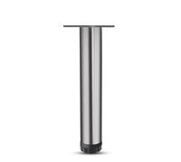 MZSKLW Juego de 4 patas de acero inoxidable para muebles de TV, patas de sofá, accesorios para muebles con tornillos (negro pistola, 20 cm, 4 piezas)