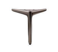 MZSKLW Juego de 4 patas de metal para mueble de TV, sofá, mesita de noche, soporte de metal, 400 kg, soporte de trípode de metal, herrajes de 18 a 25 cm (negro pistola, 18 cm)