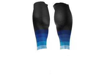 MZSKLW Mangas De Compresión Para Pantorrillas 1 par de mangas compresión for pantorrillas for hombres y mujeres que corren, calcetines sin pies 20-30 mmHg for deportes al aire libre maratones(Blue)
