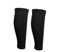 MZSKLW Mangas De Compresión Para Pantorrillas 2 mangas de compresión for pantorrillas for hombres y mujeres, calcetines sin pie for dolor espinilla, correr, apoyo enfermería, atletismo(Black,XL)