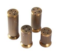 MZSKLW Patas ajustables de cobre antiguo de 8 cm a 15 cm, aleación de zinc, para mesa y silla, sofá, cama, patas de apoyo con tornillos (8 cm, 1 unidad)