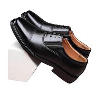 MZSKLW Zapato Social for Hombre Zapatos de Vestir Negros Hombre Negocios Primavera Otoño Caballero Elegante y Clásico Legítimo Traje de Cuero Oficial(42)