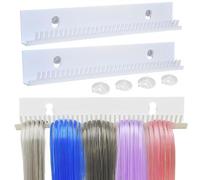 MZSX 2 pcs Soporte para extensiones de cabello, expositor acrílico para tintes, para trenzas, organizador de extensiones de cabello, expositor portátil para pelucas