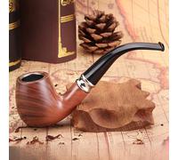 MZSX Pipa para Fumar, Set de Pipa para Fumar con Raspador de Pipa, Soporte, Limpiador de Pipa y Otros Accesorios para Pipa, Regalo para Abuelo, Padre, Marido, Fumador, accesorio para fumador (rojo)