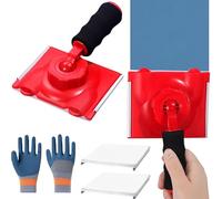 MZSX Recortadora de bordes de pintura, Recortadora de bordes de pintura con 2 almohadillas de repuesto, recortador de bordes de pintura, pincel para recortar paredes y techos