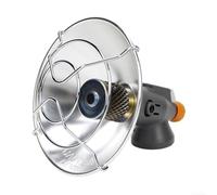 Mztaao Mini estufa de gas portátil al aire libre para campamento de invierno, senderismo, pesca y esquí con cubierta de seguridad de acero inoxidable y cobre, no requiere tanque de gas