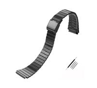 MZTZHVNVGK Correa acero inoxidable retro 18mm para reloj cuadrado A158WA A168 A159 A169 B650 AQ230, Compatible con Casio