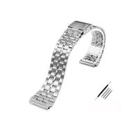 MZTZHVNVGK Correa De Reloj Repuesto Acero Inoxidable 18mm, Compatible Con Casio F-108WH AE1200WH A168WA A158WA LA670WGA A700W, Accesorio Reloj Hombre Mujer,(B silver)
