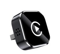 MZU Adaptador inalámbrico CarPlay para iPhone - Actualización a CarPlay inalámbrico, Plug & Play, USB/Type-C, Mini y estable adaptador inalámbrico Car Play compatible con Apple iOS 10+ y coches con