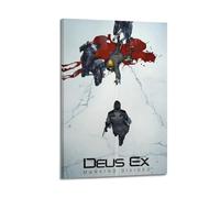 MZXVBUC Deus Ex Mankind - Póster de videojuegos divididos, pintura decorativa, lienzo, póster de pared e imagen artística moderna para decoración de dormitorio familiar, 60 x 90 cm