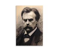MZXVBUC Friedrich Nietzsche - Póster decorativo de lienzo para pared e impresión artística moderna para dormitorio familiar, 40 x 60 cm