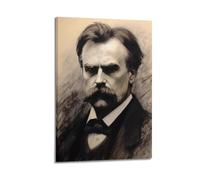 MZXVBUC Friedrich Nietzsche - Póster decorativo de lienzo para pared e impresión artística moderna para dormitorio familiar, 20 x 30 cm