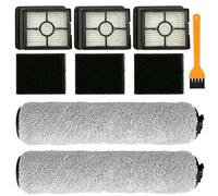MZY LLC 3649A - Filtro de rodillo de cepillo para aspiradora inalámbrica Bissell Crosswave HF3 3649A, 2 rodillos de cepillo de repuesto y 3 filtros HEPA y 3 esponjas