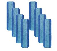 MZY LLC Paquete de 8 almohadillas de limpieza de microfibra compatibles con fregona Bona, almohadillas de microfibra de 18 pulgadas, almohadillas reutilizables para limpieza de suelos de madera dura