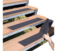 MZYFDC Alfombra Escalera Peldaños de Escalera Antideslizantes, Tiras Adhesivas Seguridad, for escaleras, Cinta, con Capa Inferior PVC, Superficie no Tejida, 6 uds