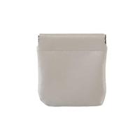 MZYFDC Bolsa de Almacenamiento de PU con Cierre automático y lámina elástica for Mujer, Monedero portátil for lápiz Labial, cosméticos, Cambio de Auriculares, Organizador de Cable de Datos(Grey-S)