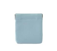 MZYFDC Bolsa de Almacenamiento de PU con Cierre automático y lámina elástica for Mujer, Monedero portátil for lápiz Labial, cosméticos, Cambio de Auriculares, Organizador de Cable de Datos(Blue2-L)