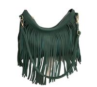 MZYFDC Bolso bandolera de piel con borlas for mujer Para viajeros y amantes del ocio(Color2)