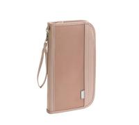 MZYFDC Cartera portátil de Gran Capacidad, Moderna, for Tarjetas, Bolso de Mano, con Cremallera, for Pasaporte de embarque, Venta al por Mayor(Pink)