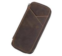 MZYFDC Estuche de Cuero con Cremallera Multifuncional for 4 lápices o bolígrafos. Ideal for Estudiantes.