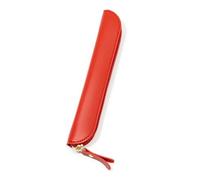 MZYFDC Estuche de Cuero sintético for lápices, Hecho a Mano, Funda Protectora Creativa for papelería Escolar.(Red)