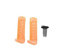 MZYFDC Fundas para Cuchillas De Patines De Hielo 1 par de Protectores de Cuchillas de Patines de Hockey sobre Hielo de plástico for Mujeres, Hombres y jóvenes.(Orange)