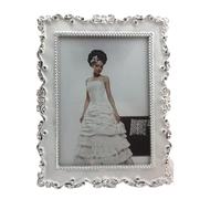 MZYFDC Marco de fotos boda simple retro con soporte resina for escritorio oficina y hogar Para Título Universitario, Poster(Silver,7inch(13x18cm))