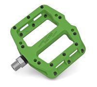 MZYRH Pedal de bicicleta de montaña de 9/16 pulgadas, 3 rodamientos sellados, ligero, antideslizante, fibra de nailon, pedales de plataforma para bicicleta de carretera BMX MTB (verde, 3 rodamientos)