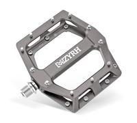 MZYRH Pedales de Bicicleta de 9/16 Pulgadas CNC de Aluminio MTB, Ligeros, Antideslizantes, para Bicicleta de montaña, Bicicleta de Ciudad, Bicicleta de Carretera (Plata)