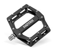 MZYRH Pedales de bicicleta de 9/16 pulgadas CNC de aluminio MTB, ligeros, antideslizantes, para bicicleta de montaña, bicicleta de ciudad, bicicleta de carretera (negro)