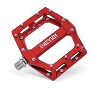 MZYRH Pedales de Bicicleta de 9/16 Pulgadas CNC de Aluminio MTB, Ligeros, Antideslizantes, para Bicicleta de montaña, Bicicleta de Ciudad, Bicicleta de Carretera (Rojo)