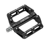 MZYRH Pedales de bicicleta de carretera/montaña Pedales MTB Pedales de bicicleta planos 3 rodamientos 9/16 "Aleación de aluminio Pedales de plataforma de bicicleta para BMX MTB (negro)