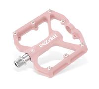 MZYRH Pedales de bicicleta de montaña, pedales de bicicleta de 9/16 "3 rodamientos, pedales antideslizantes ligeros de aleación de aluminio para bicicleta de montaña, bicicleta de carretera (rosa-mz)
