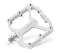 MZYRH Pedales de bicicleta de montaña, pedales de bicicleta de 9/16 "3 rodamientos, pedales antideslizantes ligeros de aleación de aluminio para bicicleta de montaña, bicicleta de carretera (blanco)