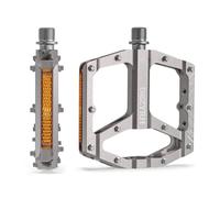 MZYRH Pedales de bicicleta de montaña, pedales MTB, 9/16 pulgadas, antideslizantes, ligeros, de aleación de aluminio, pedales de bicicleta para carretera, montaña, BMX, MTB (TI)