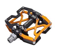 MZYRH Pedales de bicicleta de montaña, ultra fuerte colorido CNC aleación de aluminio mecanizado 9/16 "sellado de rueda 3 rodamientos resistente al agua anti-polvo