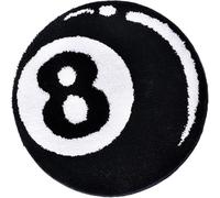 MZYZPPBD Alfombra De 8 Bolas Alfombra De Billar De Simulación De 8 Bolas Alfombra Redonda Suave Antideslizante Alfombra De 8 Bolas para Sala De Estar Decoración De Fiestas,D,80cm/31.49inch