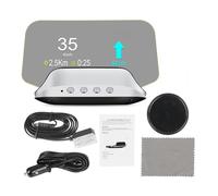 MZZYG C3 Coche OBD2 HUD Head Up Display Navegación GPS Velocímetro Digital A Bordo Proyector De Computadora Prueba De Escáner OBD Seguro FáCil De Usar(C3 Plus)