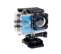 MZZYG Cámara de acción Mini HD 1080P cámara Impermeable videocámara Deportiva 2,0 Pulgadas 32G Movimiento al Aire Libre Sking DV for acción Video Casco Bicicleta cámara Digital(CAM add8gb Card,Blue)