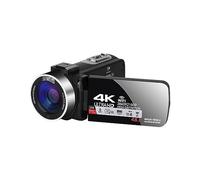 MZZYG Cámara de Video Cámara De Video Digital De Lapso De Tiempo Full 4K 30FPS Videocámara Vlog For WiFi Control Remoto 18X Grabadora De Fotografía Portátil(No SD Card)