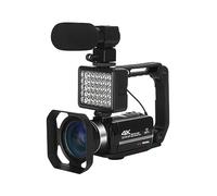 MZZYG Cámara de Video Grabación En Bucle Cámaras Digitales 4K Lapso De Tiempo Videocámara De Transmisión De Video De 48MP For Blogger Girar Pantalla Webcam(128G SD Card)