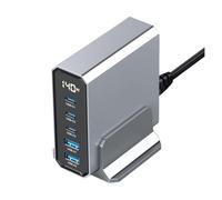 MZZYG Estación de Carga USB 140W USB Tipo C Cargador Rápido Puertos Múltiples QC4.0 PD Cargador Rápido For Tableta Portátil(Size:140W NO PD Cable)