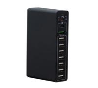 MZZYG Estación de Carga USB Cargador USB Múltiple, Cargador De Escritorio De 65W, Estación De Carga, Concentrador Rápido De Viaje De Puerto Múltiple, Cargador De Pared(Color:65W Black 10 Port)