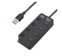 MZZYG Estación de Carga USB Hub USB 3,0 De 7/4 Puertos, Cargador Multidivisor, Adaptador De Corriente, Concentradores Expansores Múltiples con Interruptor For Ordenador Portátil(Color:B)