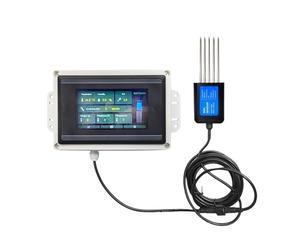 MZZYG Medidor de Humedad del Suelo Sensor 7 En 1 De Humedad del Suelo, Temperatura, Humedad, EC, PH, NPK, Medidor Rápido De Prueba De Suelo Fiable y Preciso