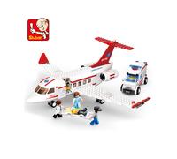 (N. 0370 SIN CAJA) Avión de carga de alta tecnología, avión de rescate, modelo de avión Airbus, figuras