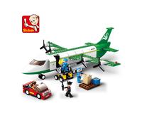 (N. 0371 SIN CAJA) Avión de carga de alta tecnología, avión de rescate, modelo de avión Airbus, figuras